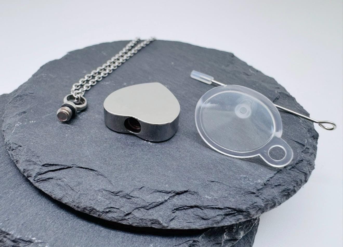 Personalised Heart Ashes Necklace – Memorial Keepsake Urn Jeweller