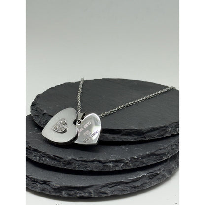 Hidden Heart Locket Necklace – Personalised Message Pendant