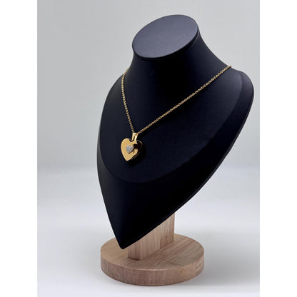 Hidden Heart Locket Necklace – Personalised Message Pendant