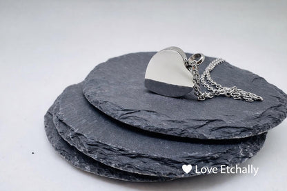 Personalised Heart Ashes Necklace – Memorial Keepsake Urn Jeweller