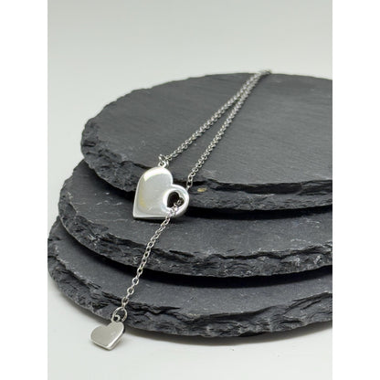 Personalised Heart Necklace | Engraved Pendant in Silver, Gold & Rose Gold