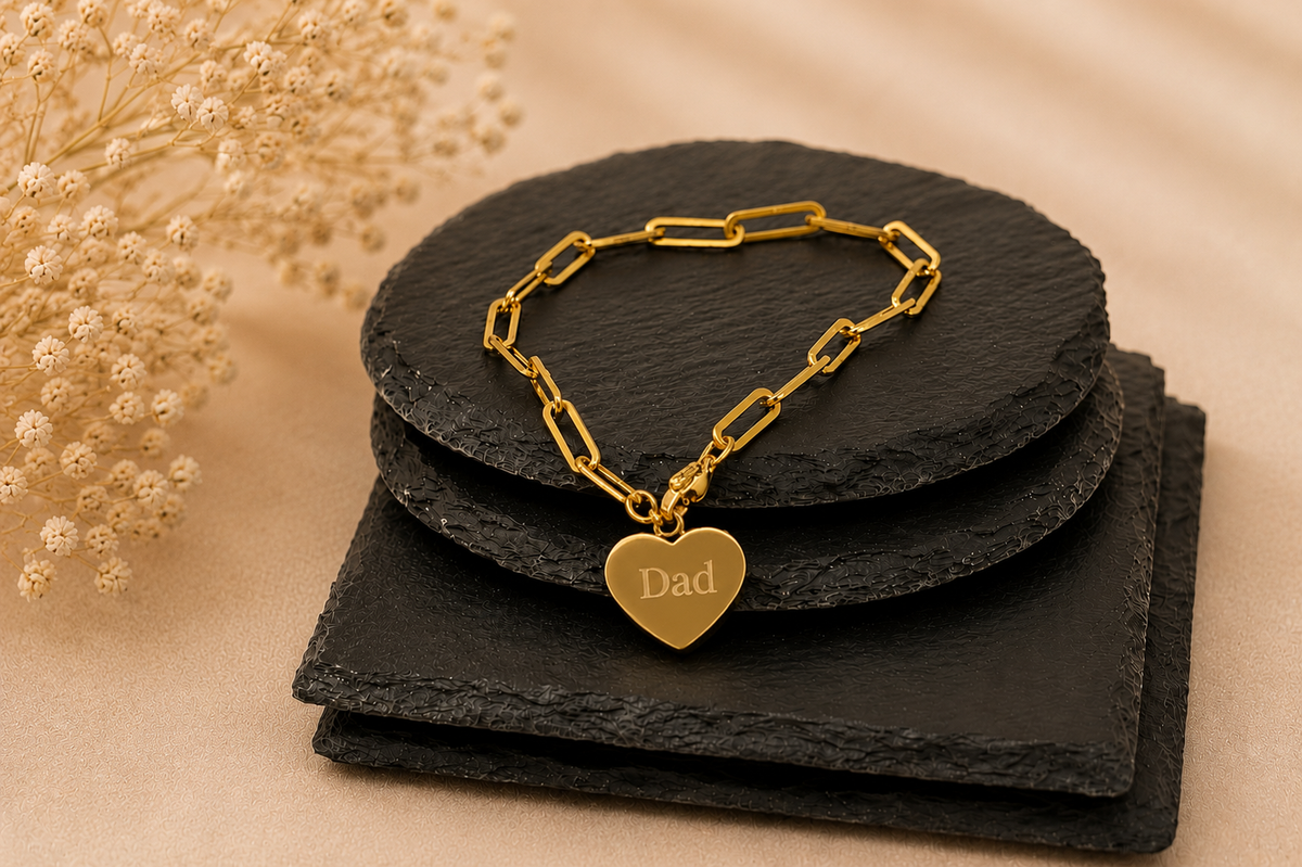 Personalised Heart Ashes Bracelet – Memorial Keepsake Urn Jewellery – Loss of Loved One Gift