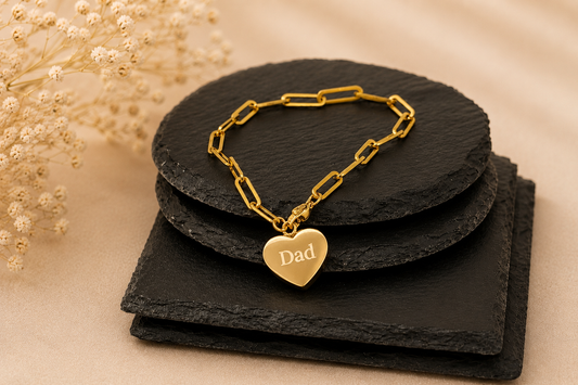 Personalised Heart Ashes Bracelet – Memorial Keepsake Urn Jewellery – Loss of Loved One Gift