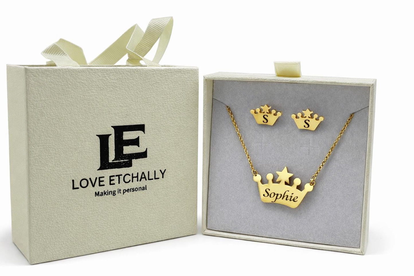 Hidden Heart Angel Wing Necklace – Personalised Memorial Keepsake (Gold or Silver)