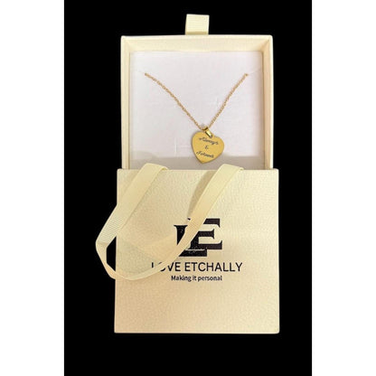 Personalised Book Locket Necklace | Custom Engraved Message