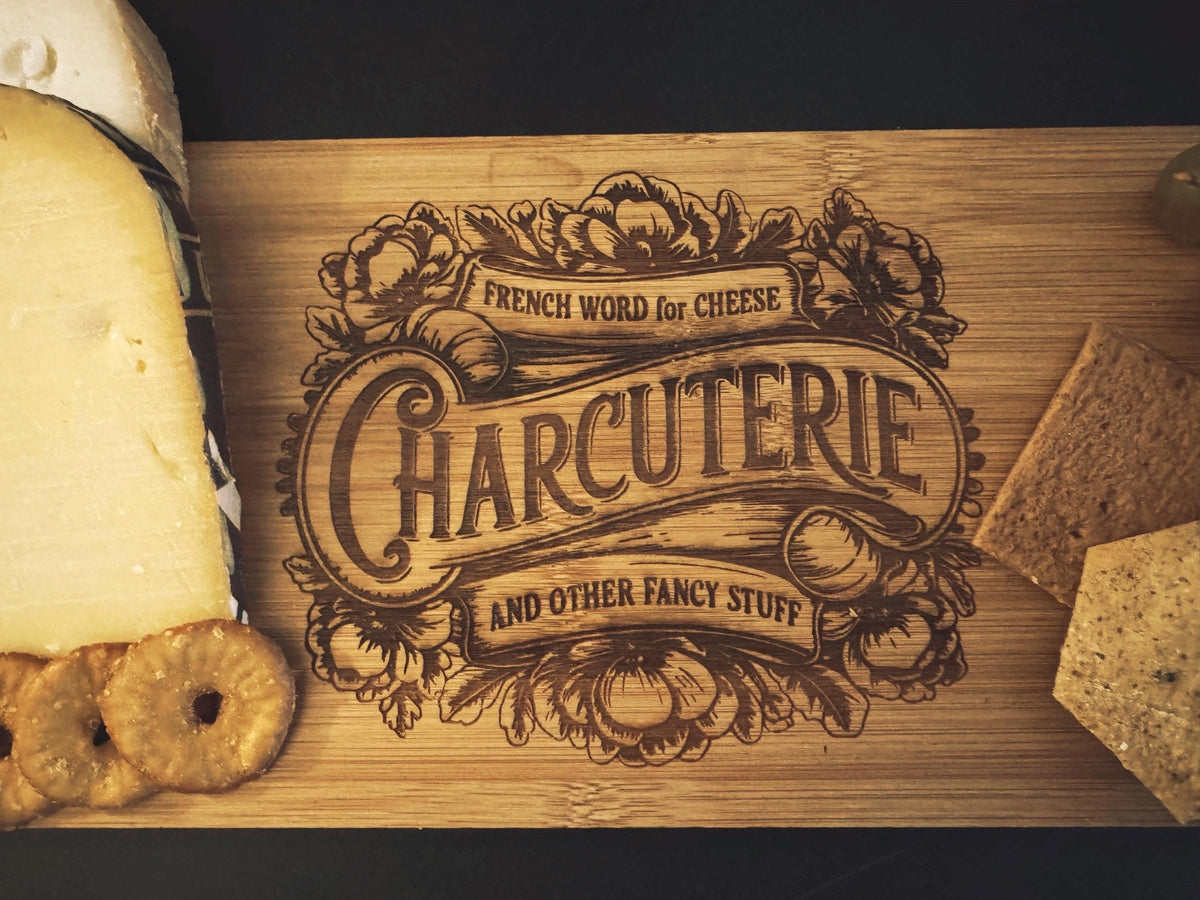 Engraved Charcuterie Board, Wooden Cheese Serving Board, Funny Cheese Board, Grazing Platter, Foodie Gift, Housewarming Gift